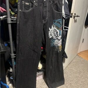 Y2K avirex baggy jeans 36x34